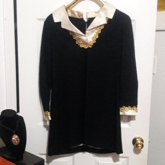 Vintage 60s Black Mod Dress - Picture 15 of 16